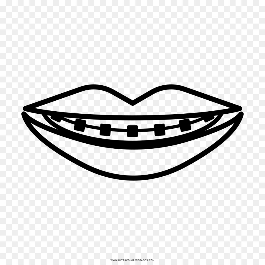 Odontoiatria libro da Colorare Dentale parentesi graffe Bambino - squalo bocca