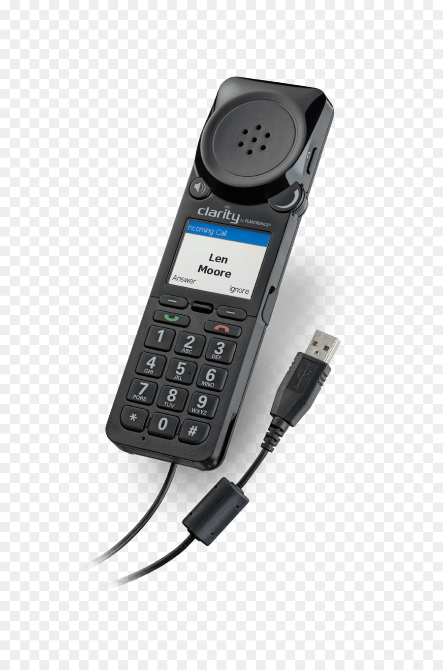 Klarheit P340 Usb-Handset (ausgelegt Für Arbeitnehmer Mit Vision, Hören Oder der Fingerfertigkeit Probleme) - Headset für Skype für Business Elektronik Plantronics - Usb