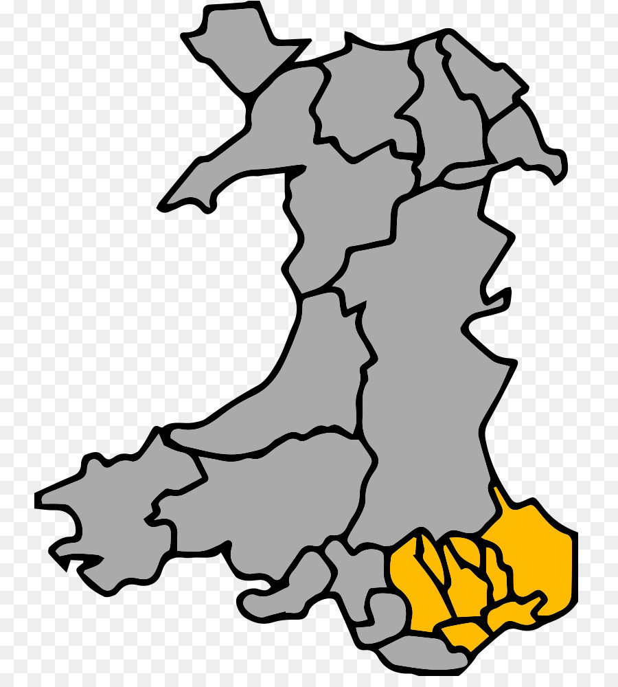 Cardiff Gwynned Karte Welsh-Enzyklopädie - Anzeigen
