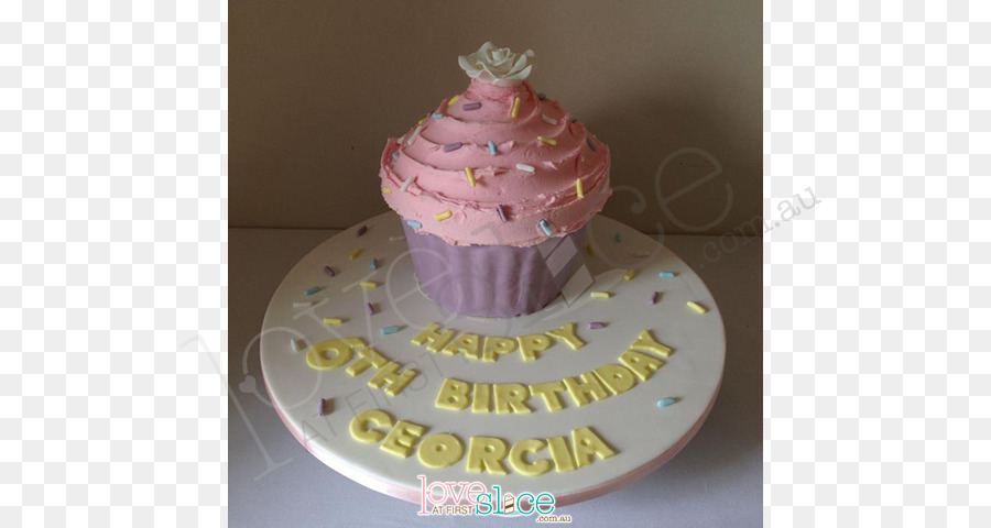 Buttercream Cupcake di Zucchero torta di Glassa & Glassa Cake decorating - una fetta di torta