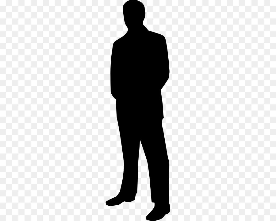 Silhouette Person, die Clip art - Vektor Anzug Mann