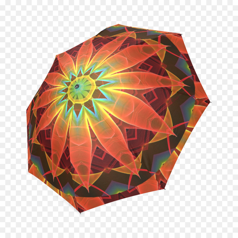 Regenschirm - orange Licht