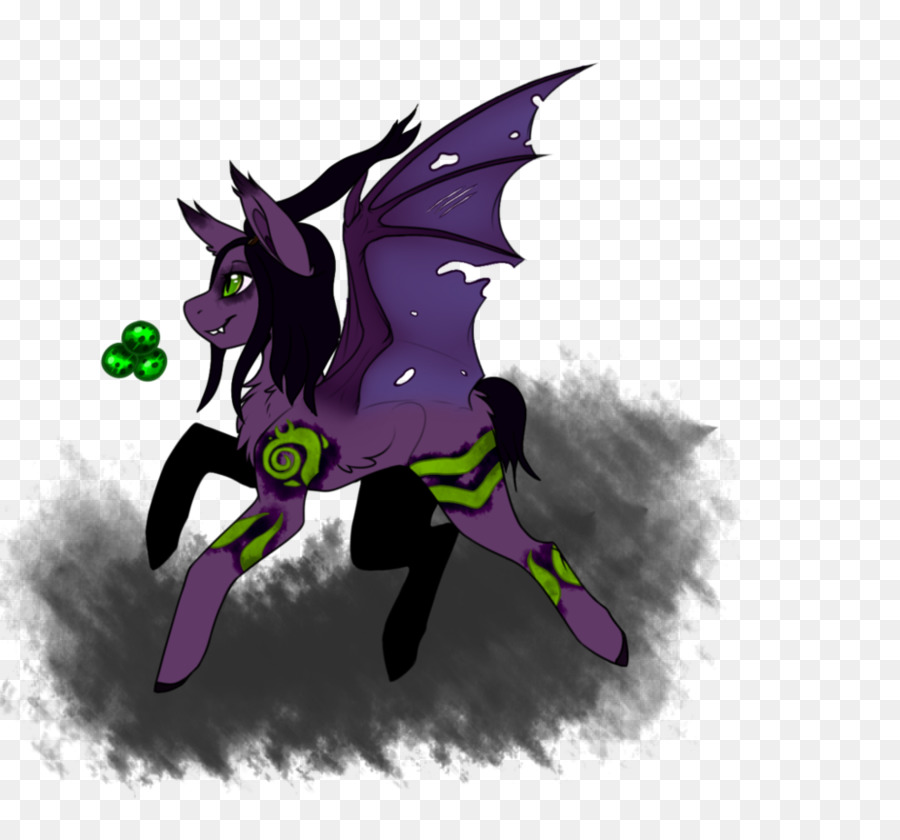 Cavallo Demone Cartoon creatura Leggendaria - cavallo
