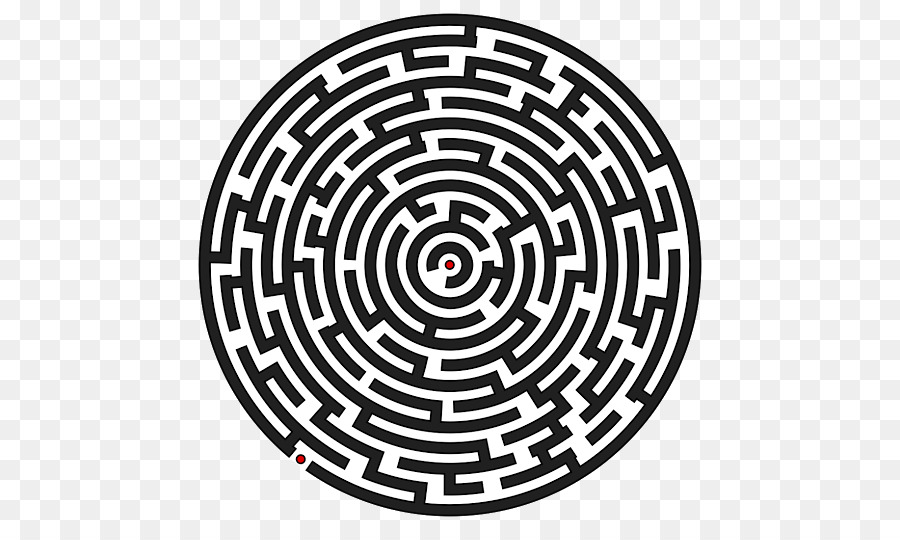 Hedge-Labyrinth-Puzzle, Malbuch - Labyrinth