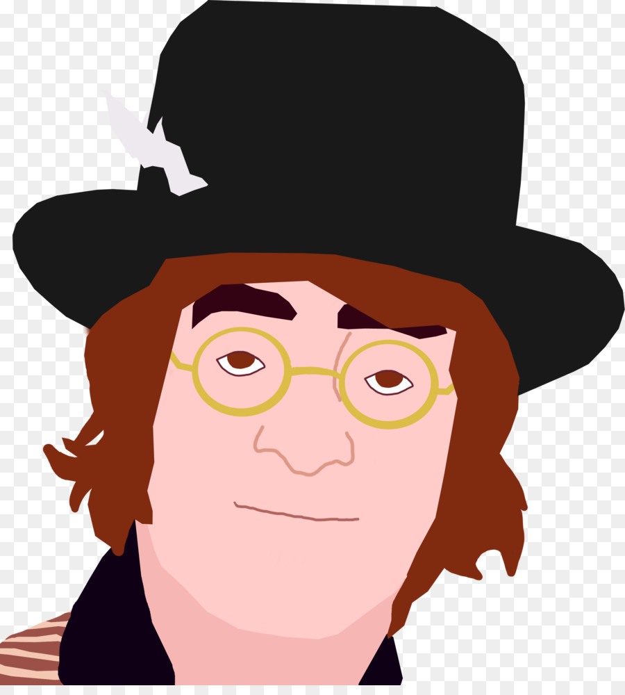 Kính Mũi chiếc mũ cao Bồi Clip nghệ thuật - John Lennon