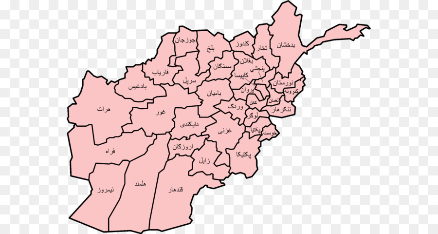 Kabul Nimruz Tỉnh / Tỉnh Pashto Bản Đồ - bản đồ