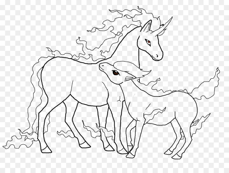 Maultier Pony Line art Fohlen Colt - Esel