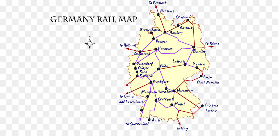 Il trasporto ferroviario in Germania Notte Europea dei Treni del trasporto Ferroviario in Germania - viaggio germania