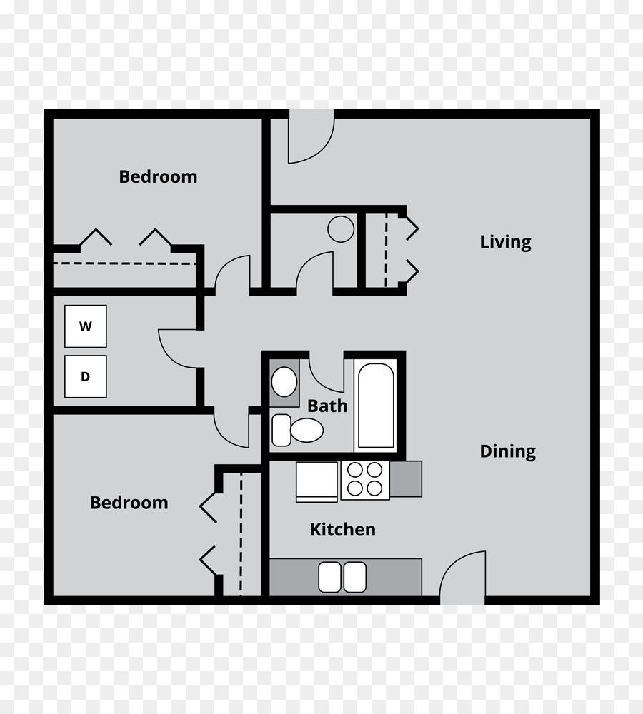 Broadmoor Appartamenti Piano piano Camera da letto - Appartamento