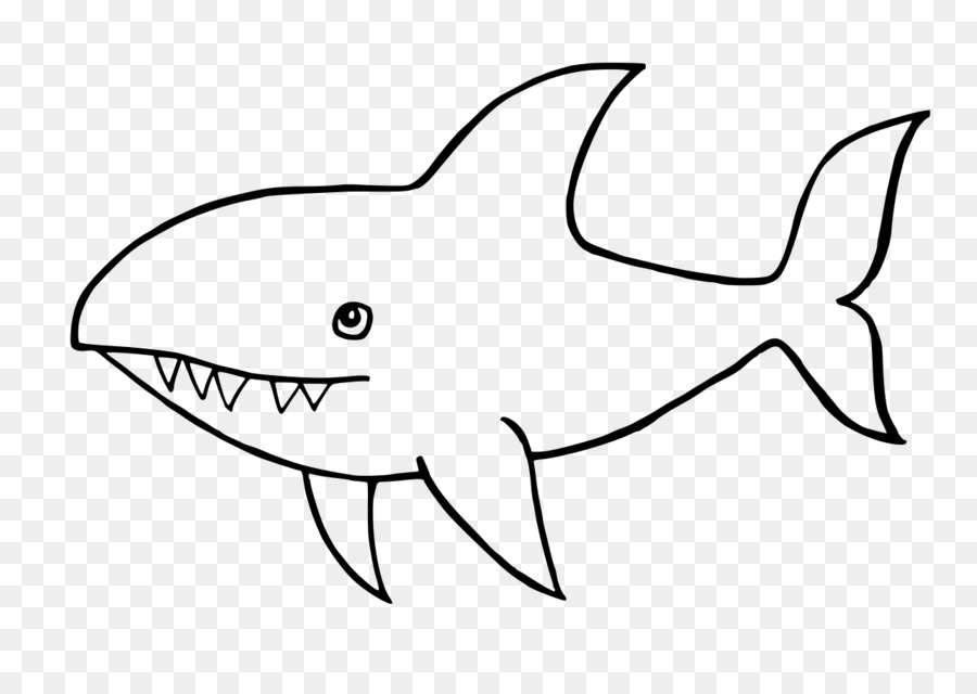 Requiem cá mập da Đen và trắng Vẽ Hổ Clip nghệ thuật cá mập - bút chì