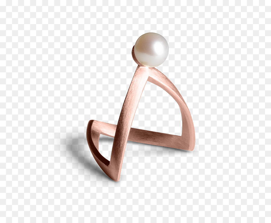 Ohrring V ring Perle Schmuck - Perle ring