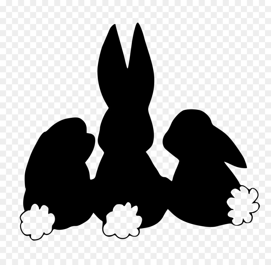 Osterhase Hase Heimische Kaninchen Silhouette - Kaninchen silhouette