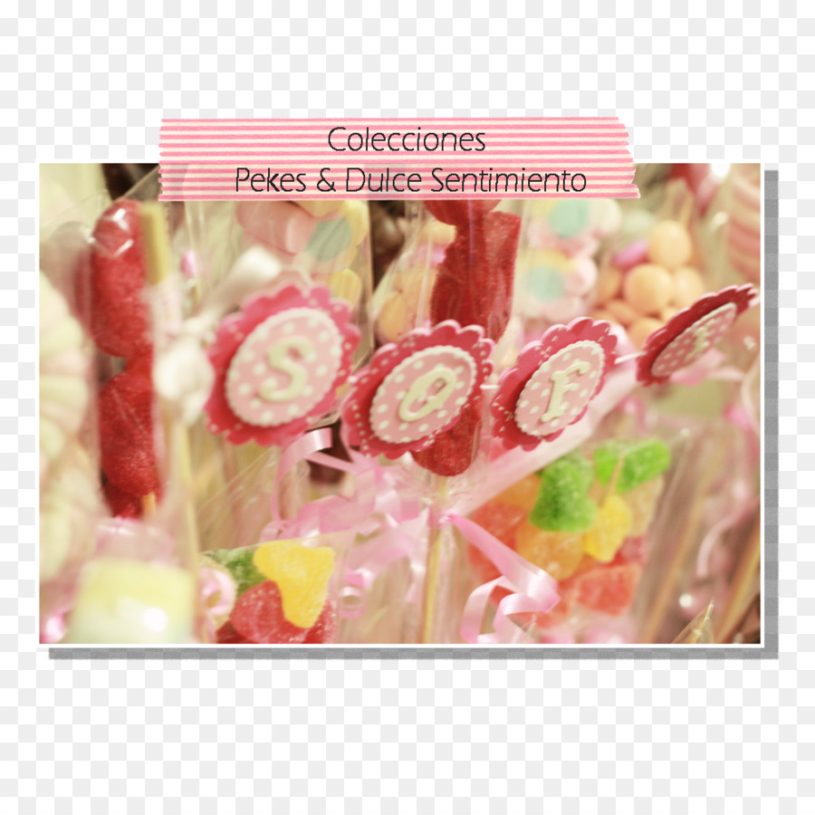 Candy Petal Pink M Geschmack - Papier baby Dusche