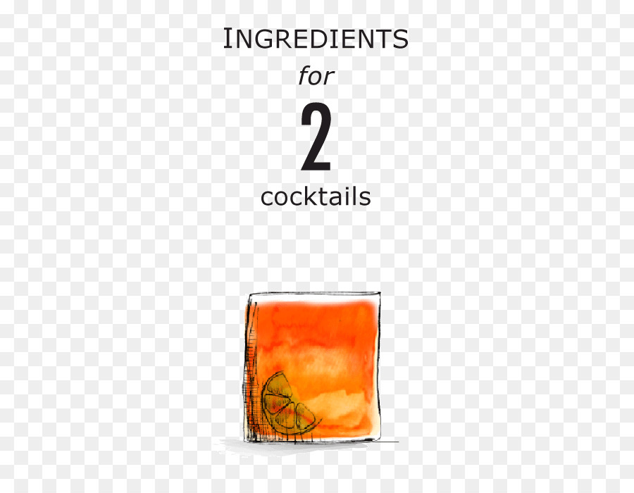 Orange Getränke Schriftart - Mai Tai Cocktail