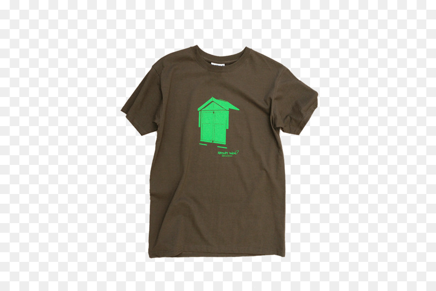 T shirt Grün Sleeve Winkel - Strandhütte