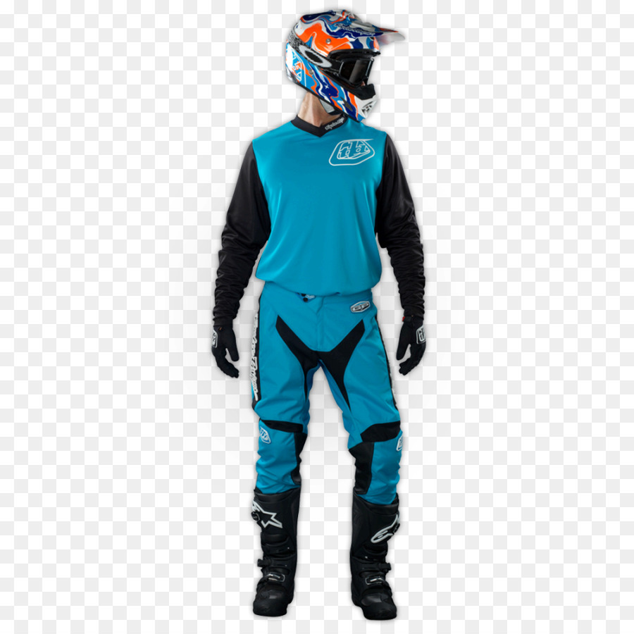 Mũ bảo hiểm Troy Lee thiết Kế MX2K Khô bộ đồ màu Xanh - new jersey skyline