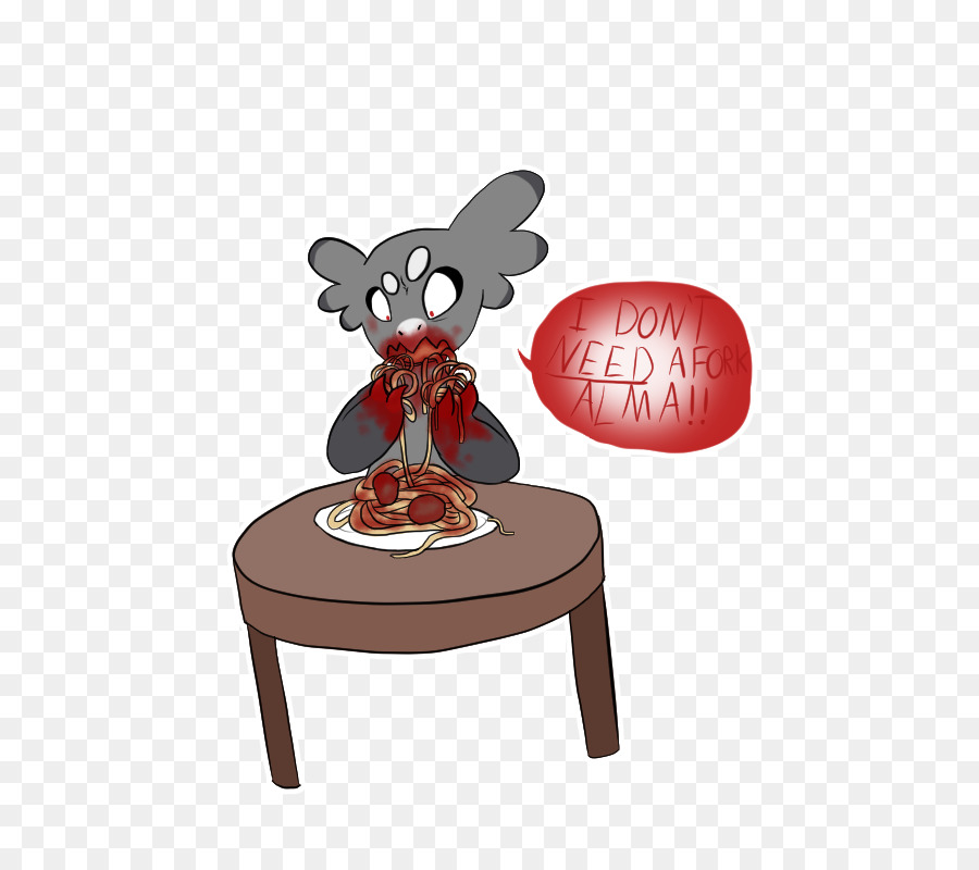 Animale cartone Animato - forcella con spaghetti