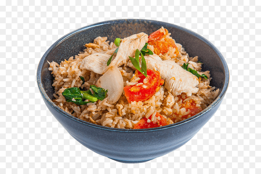 Tailandese riso fritto Takikomi gohan Nasi goreng Pilaf - insalata di papaia