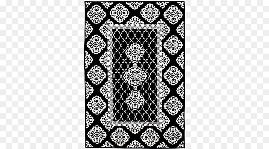 Quilt Textile Symmetrie Weißer Spitze - Damast Muster