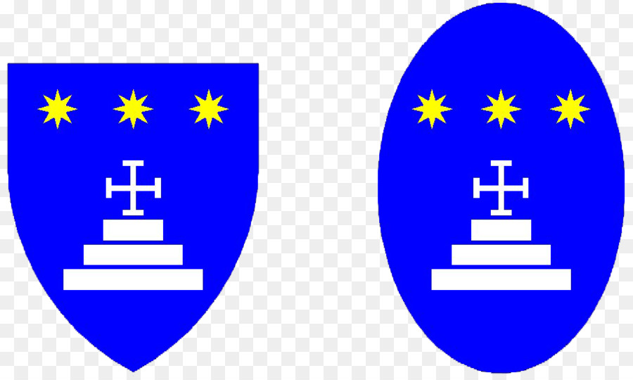 Heraldik Azure Kalvarienberg Purpure Argent - Kreuz den Kalvarienberg