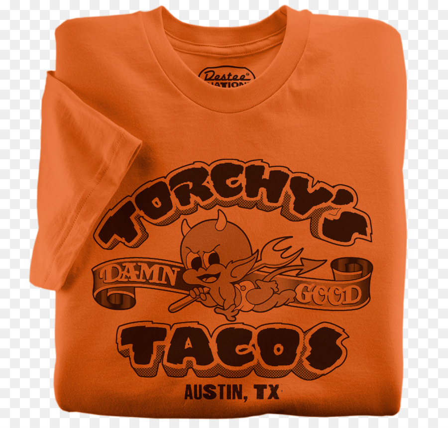T-shirt Austin Taco, T - t shirt màu cam