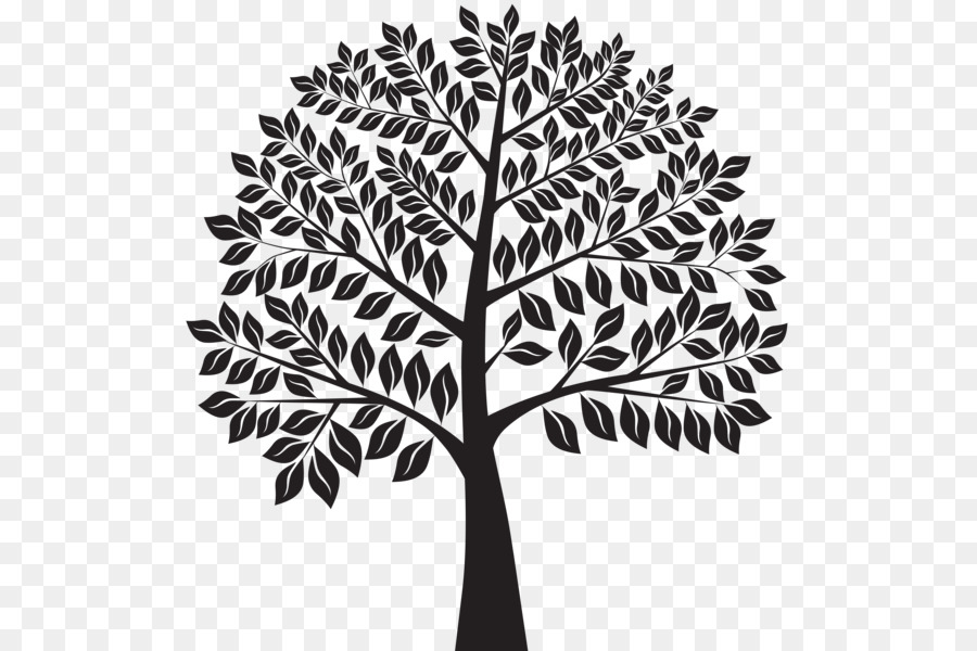 Ökologie der Natürlichen Umwelt Royalty free - Baum Silhouetten