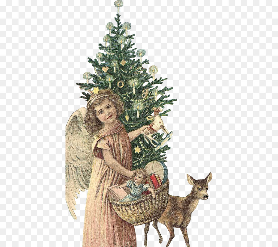 Albero di natale ornamento di Natale il giorno di Natale Angel Angelo di natale - vittoriano angelo