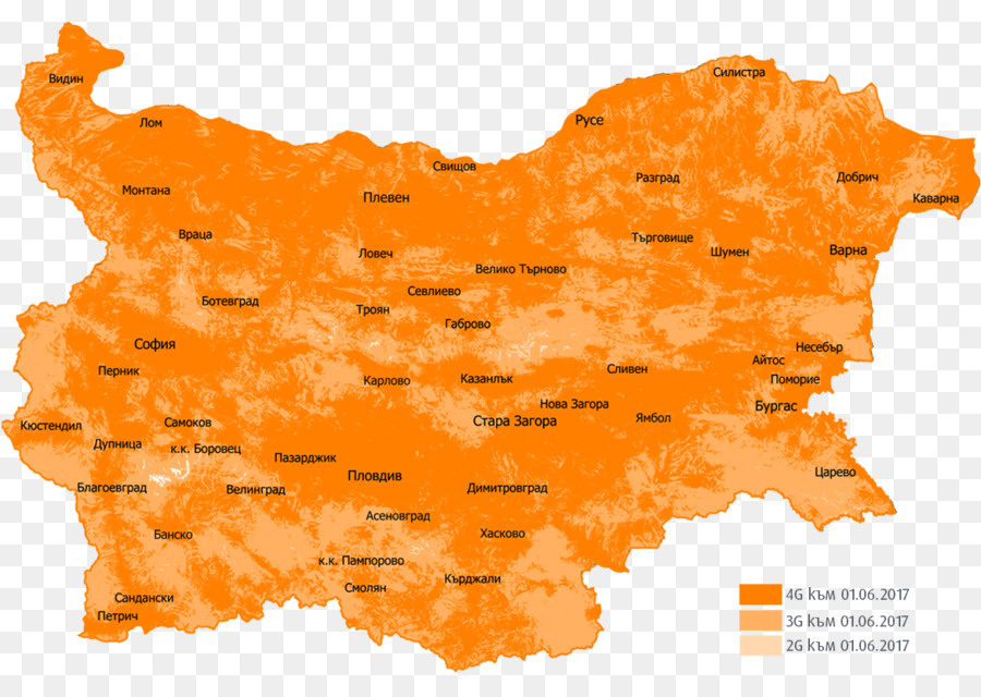 Karte Bulgarien - Anzeigen