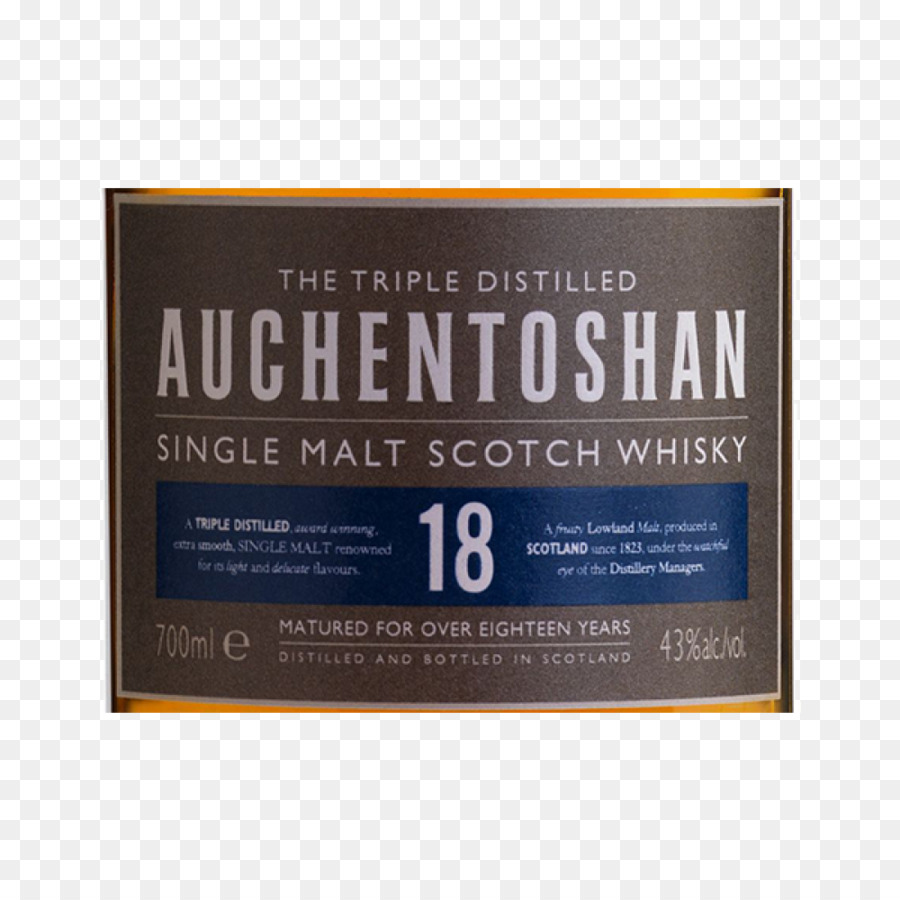 Auchentoshan distillery Single malt Scotch whisky Single malt whisky Scozzese Pianure - 18 anni