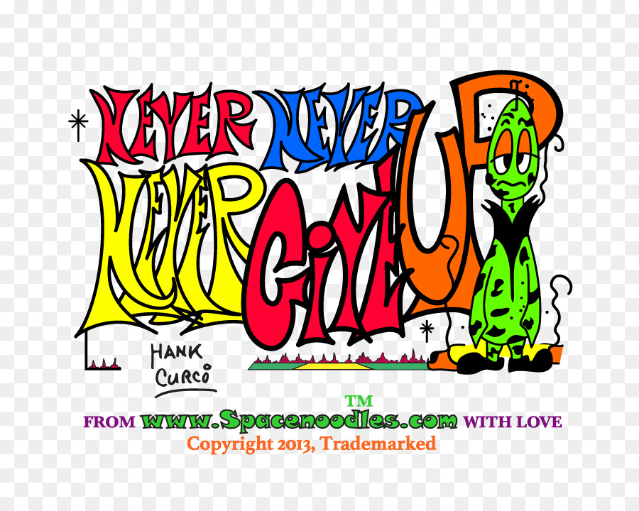 Grafik-design-Never Give Up-Comics clipart - nie aufgeben