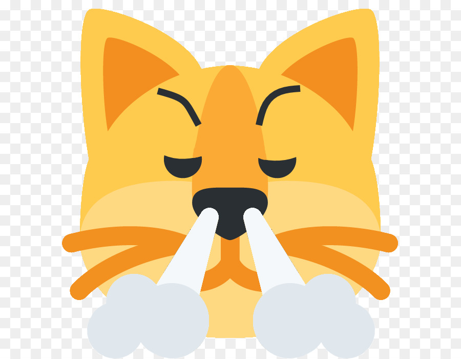 Schnurrhaare Katze Kätzchen Hund Emoji - Katze