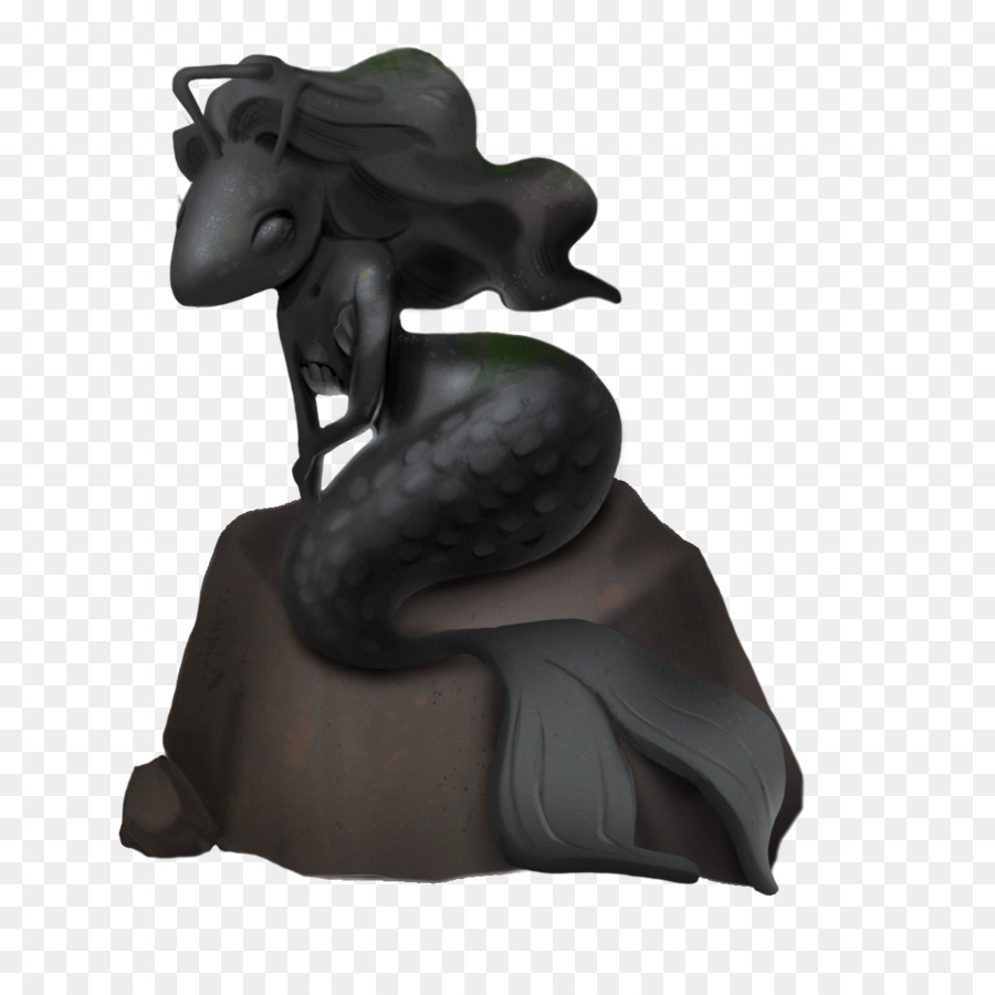 Mammifero Scultura Statuina - coda della sirena silhouette