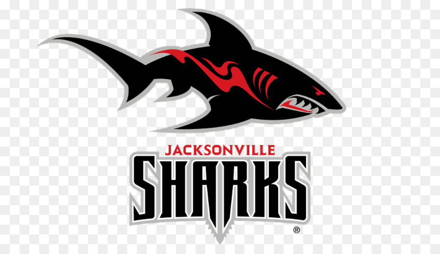 Jacksonville Sharks Logo di football Americano, Grande squalo bianco - squalo