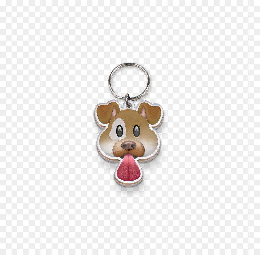 Rentier Schlüsselanhänger - Hund emoji