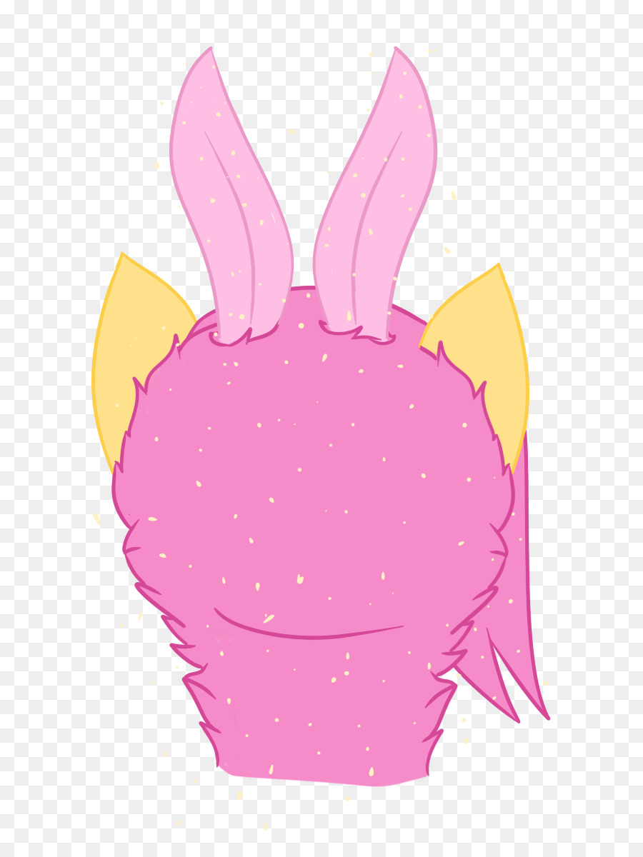 Thỏ Easter Bunny Clip nghệ thuật giả màu Hồng M - sau đầu