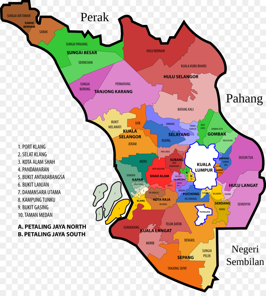 Peta Daerah Petaling Jaya - Petaling jaya dibuka sebagai kota pada