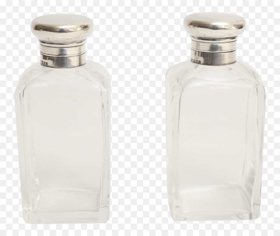 Bottiglia di vetro in argento Sterling - vetro