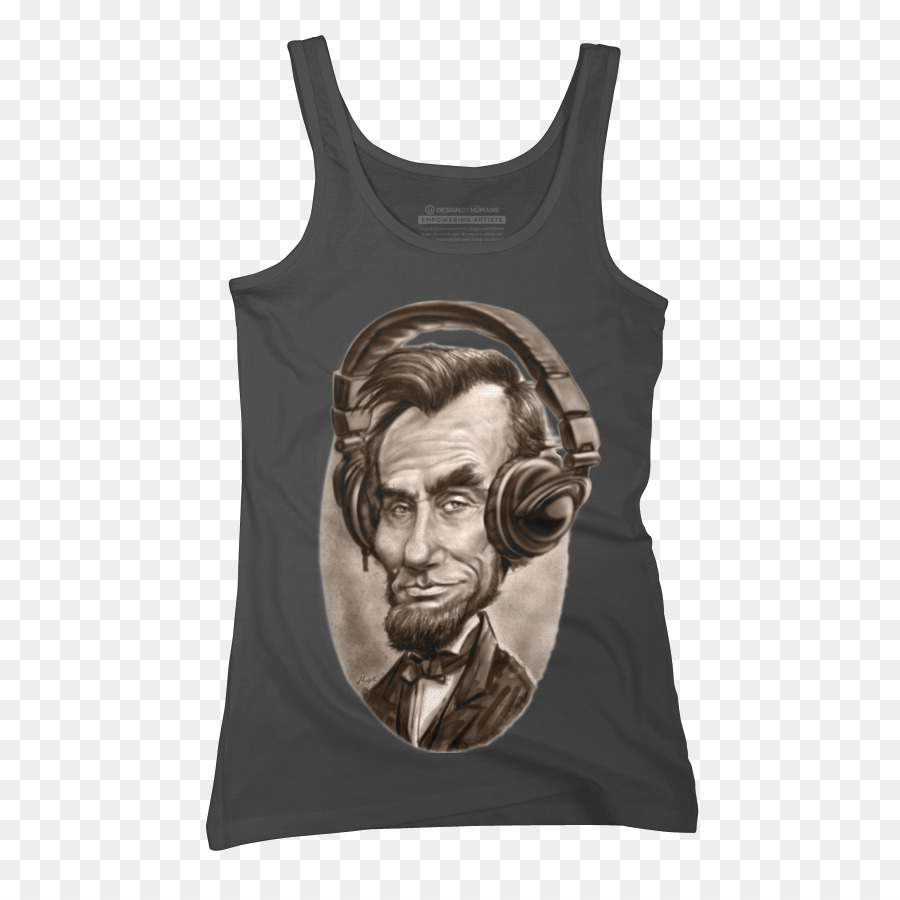 Abraham Lincoln T-shirt Spalla senza Maniche di camicia - Maglietta