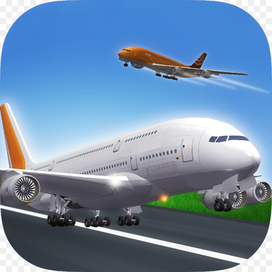 Airbus A380 Flugzeug, Flughafen, Boeing 767 der Air travel - Flugzeug