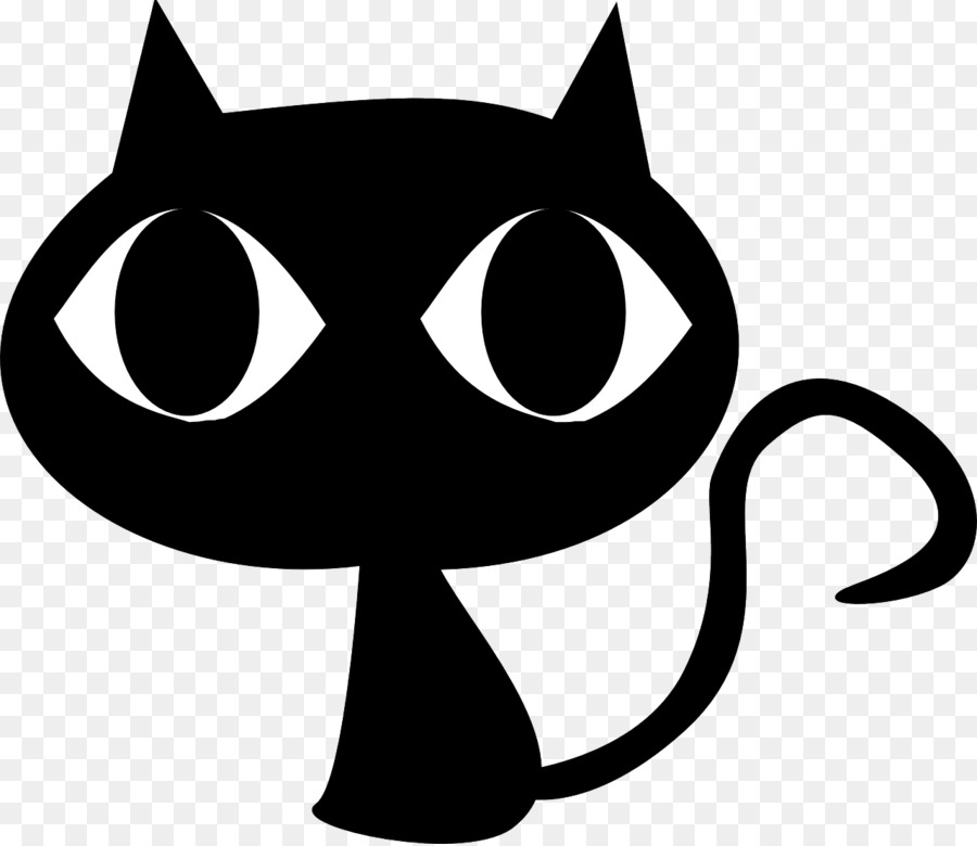 Schwarz Katze clipart Kätzchen Openclipart - Katze