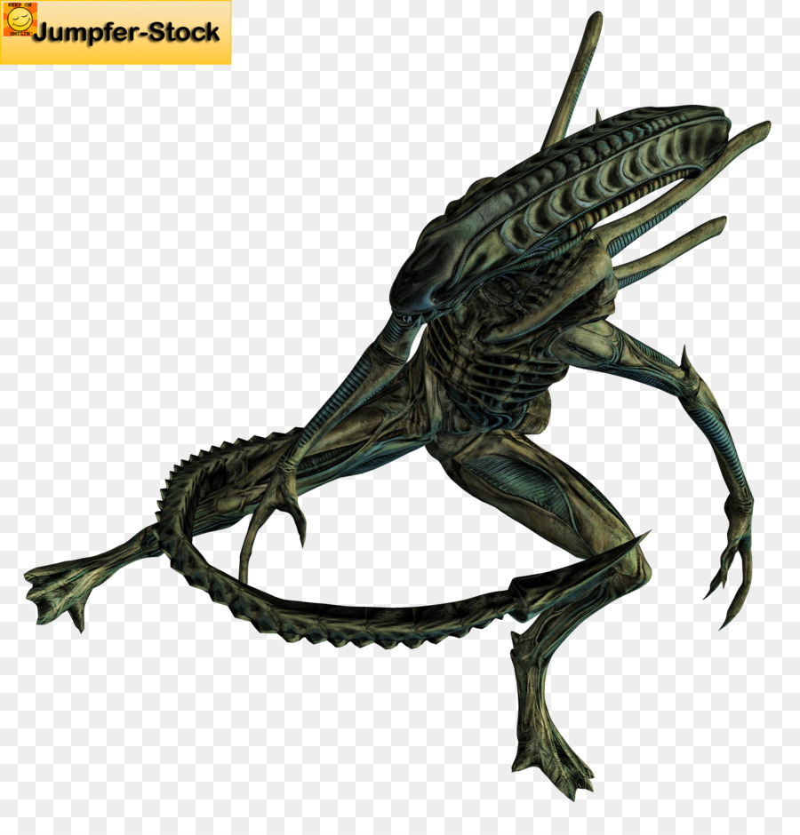 Reptil Figur - graue Alien