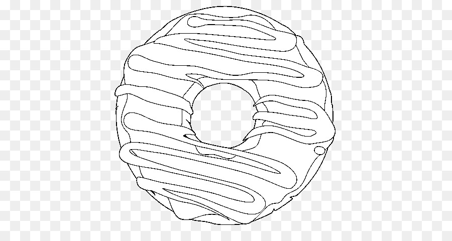 Dunkin' Donuts-Malbuch Frosting & Glasur Streuseln - schwarz und weiß donut clipart