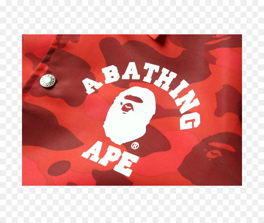 A Bathing Ape Rot X Large Marke Jacke - ein Badeaffe adidas