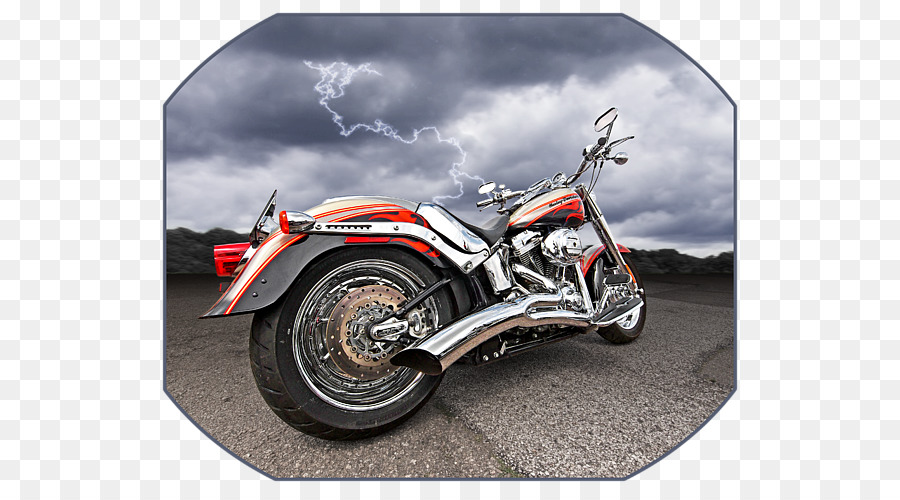 Harley Davidson Motorrad Cruiser Dekorative Kunst Metall - Motorrad