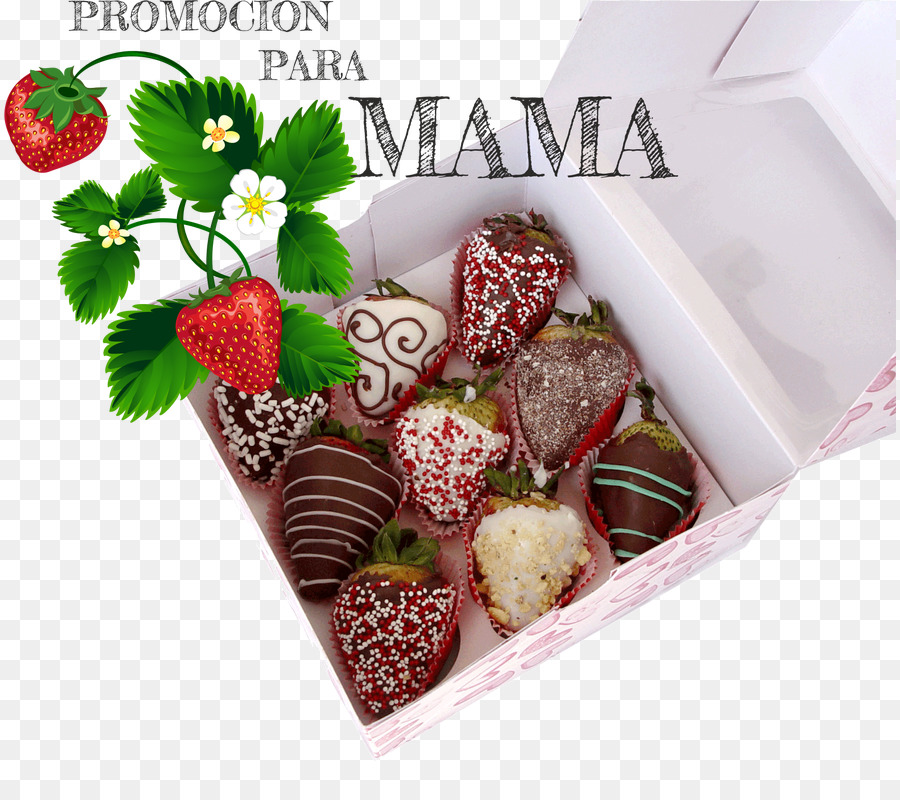 Erdbeer-Schokolade-Obst-Baum-Geschenk - Erdbeere