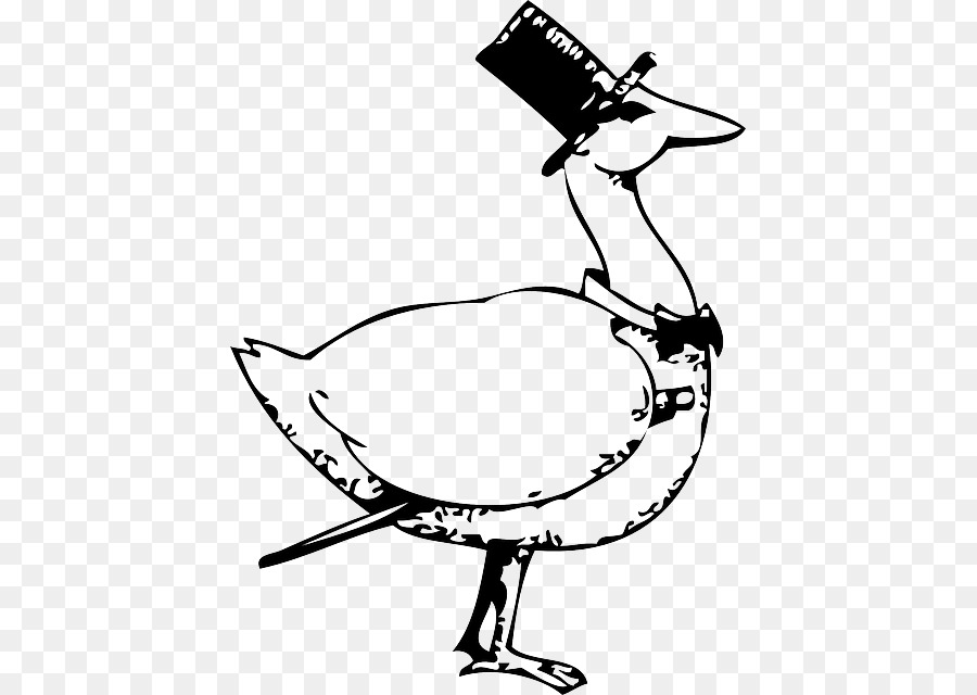 Goose Hat risoluzione del Nuovo Anno uccello acquatico Clip art - D'oca