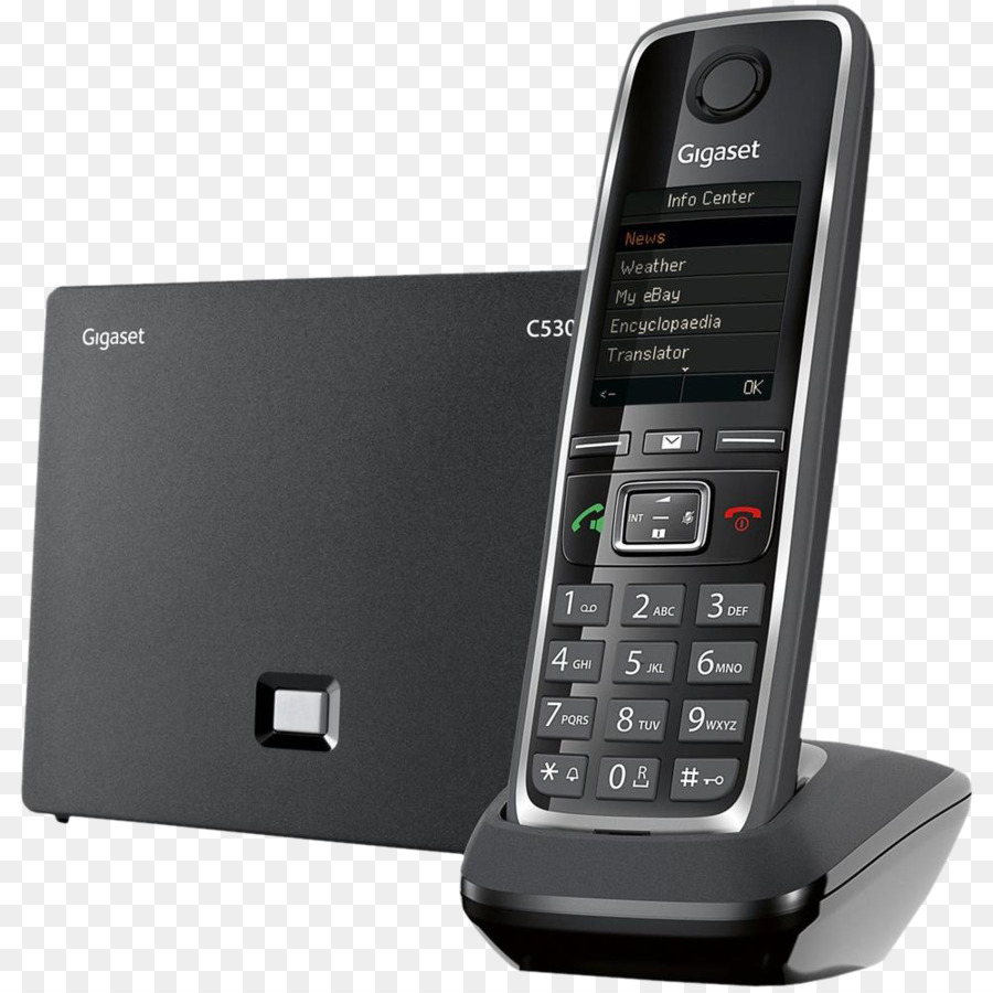Gigaset Communications Gigaset C530 IP Schnurloses Telefon Digital Enhanced Cordless Telecommunications Voice over IP - Telefon fixe