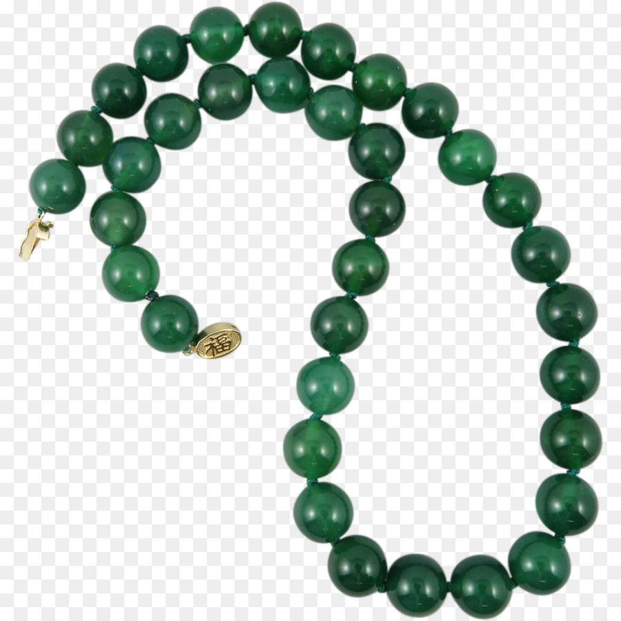 Buddhistische Gebetskette Perle Smaragd Stein - Smaragd
