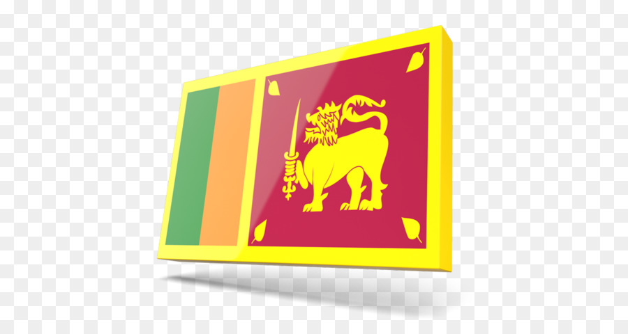 Flagge von Sri Lanka National fahne Sinhala Sprache - sri lanka Flagge