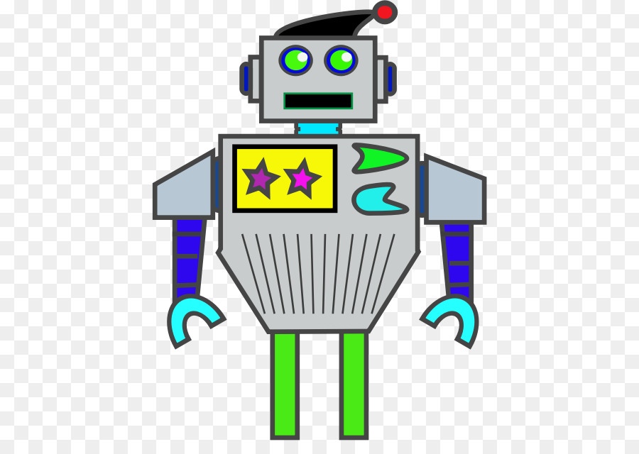 Clip-art-Robotik-Vektorgrafik-Strichzeichnungen - Roboter